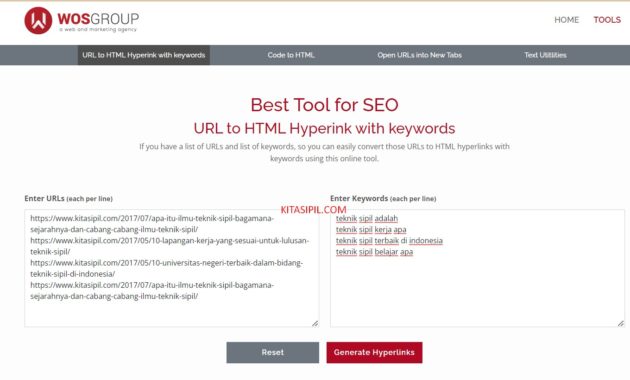 url keywords blog